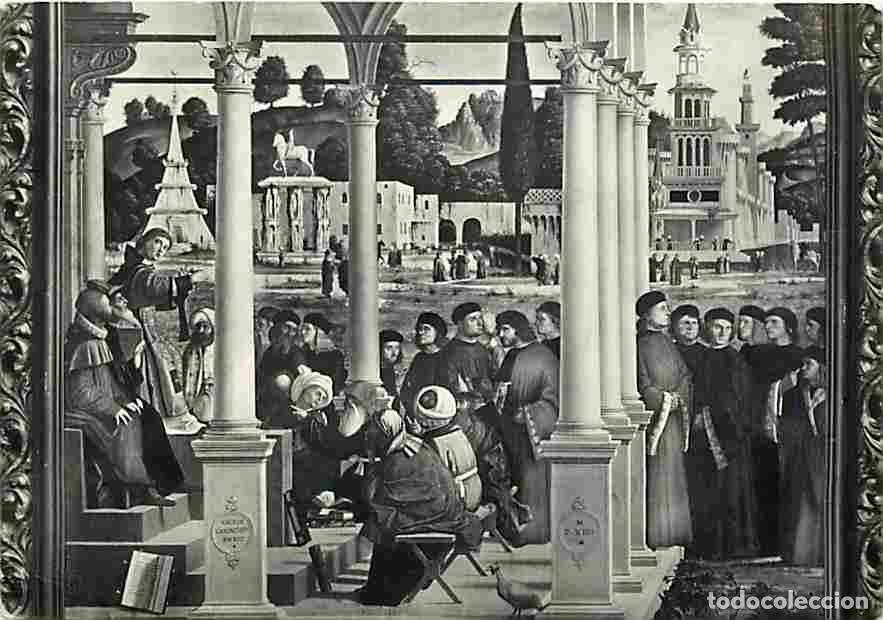 Postales: Art - Peinture Religieuse - Pinacoteca di Brera - Saint Etienne que dispute avec les Docteurs - Carp