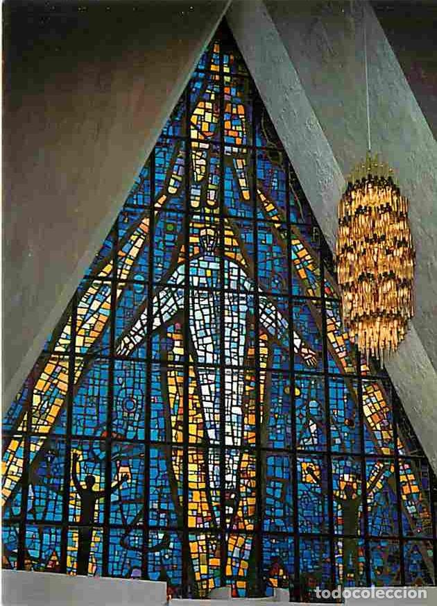 Postales: Art - Vitraux Religieux - Norway - Tromsdalen Church - The Arctic Cathedral - Stained glass window b