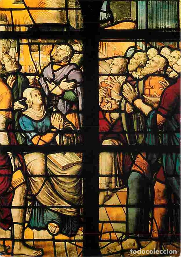 Postales: Art - Vitraux Religieux - Glas 64 - Uitstorting van de Hellige Geest - De vervulling van Christus be