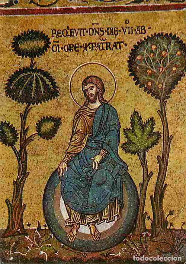 Postales: Art - Mosaique Religieuse - Monreale - Le repos du Cr&eacute;ateur - CPM - Voir Scans Recto-Verso