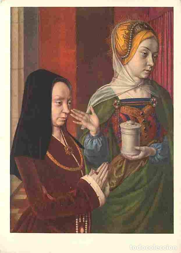 Postales: Art - Peinture Religieuse - Le Maitre de Moulins - Sainte Marie Madeleine et une Donatrice - CPM - V
