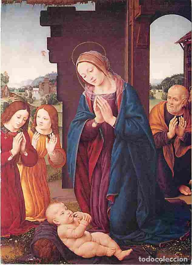 Postkarten: Art - Peinture Religieuse - Lorenzo di Credi - Adoration de l'Enfant et Anges - CPM - Voir Scans Rec