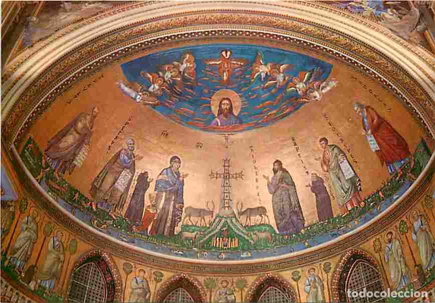Postales: Art - Peinture Religieuse - Rome - Basilique de St Jean de Latran - Mosaique Absidale - CPM - Voir S