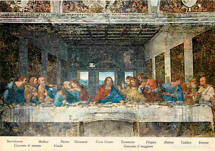 Cartoline: Art - Peinture Religieuse - L&eacute;onard de Vinci - Le C&eacute;nacle - Milano - CPM - Voir Scans Recto-Verso
