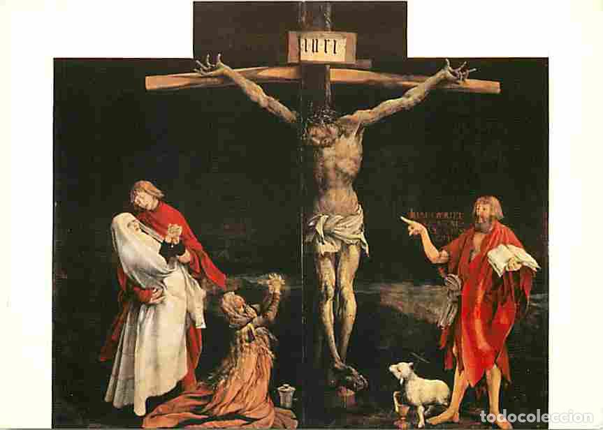 Cartes Postales: Art - Peinture Religieuse - Mathias Neithart dit Grunewald - R&eacute;table d'Issenheim - La Crucifixion -
