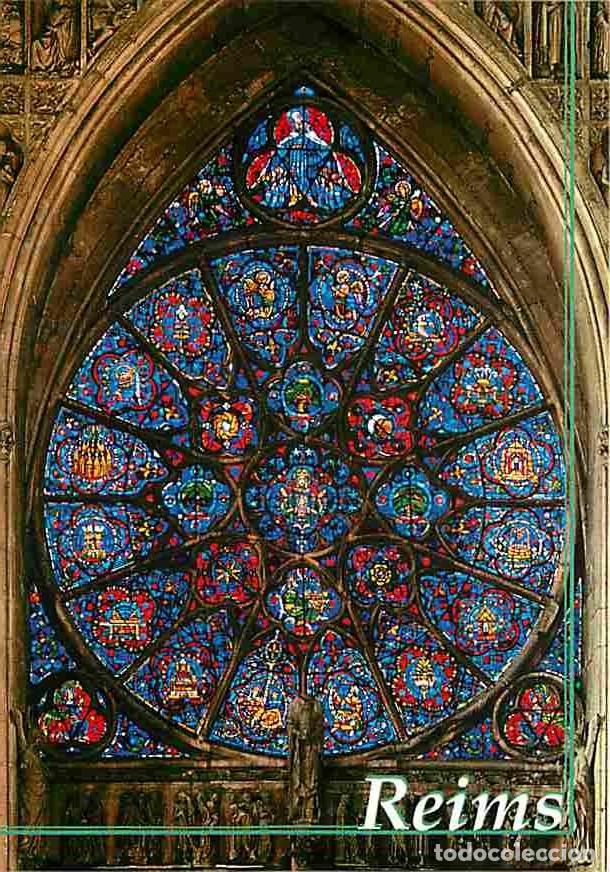 Postkarten: Art - Vitraux Religieux - Cath&eacute;drale de Reims - Petite Rose occidentale - CPM - Voir Scans Recto-Ver