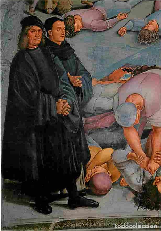 Postais: Art - Peinture Religieuse - Orvieto - Cath&eacute;drale - D&eacute;tail de l'Ant&eacute;christ - Portrait de Luca Signore