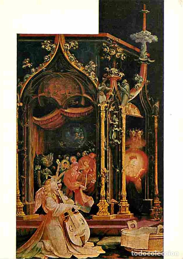 Postais: Art - Peinture Religieuse - Mathias Neithart dit Grunewald - R&eacute;table d'Issenheim - Le concert des an