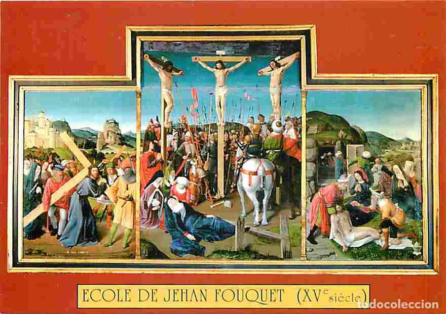 Postais: Art - Peinture Religieuse - Ch&acirc;teau de Loches - Dans les Logis Royaux - Triptyque du 15e si&egrave;cle - Ec