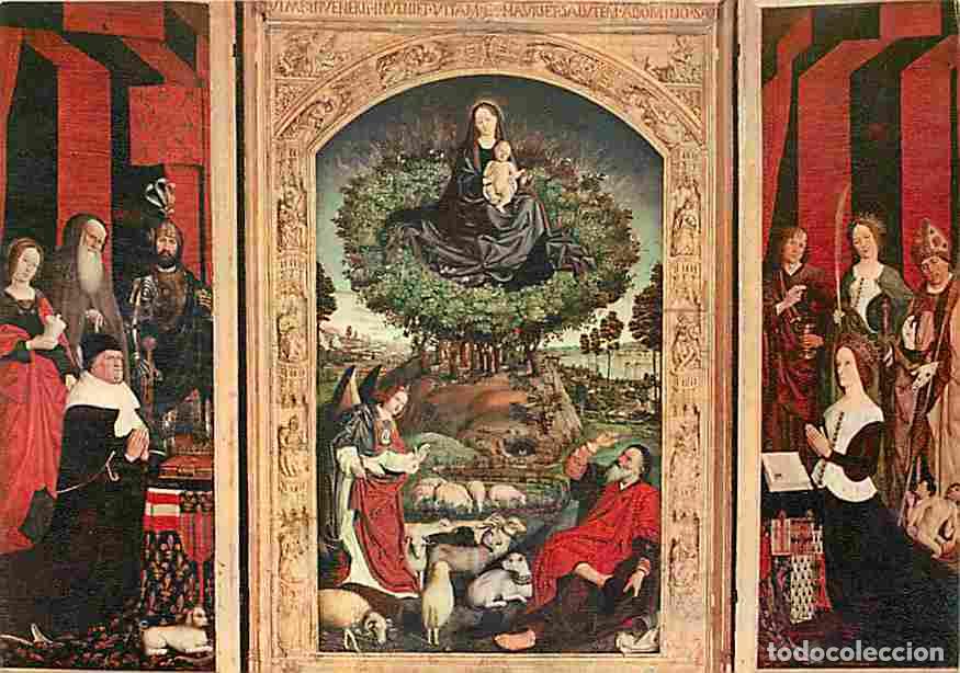 Cartoline: Art - Peinture Religieuse - Aix en Provence - Cath&eacute;drale Saint Sauveur - Triptyque du Buisson Ardent