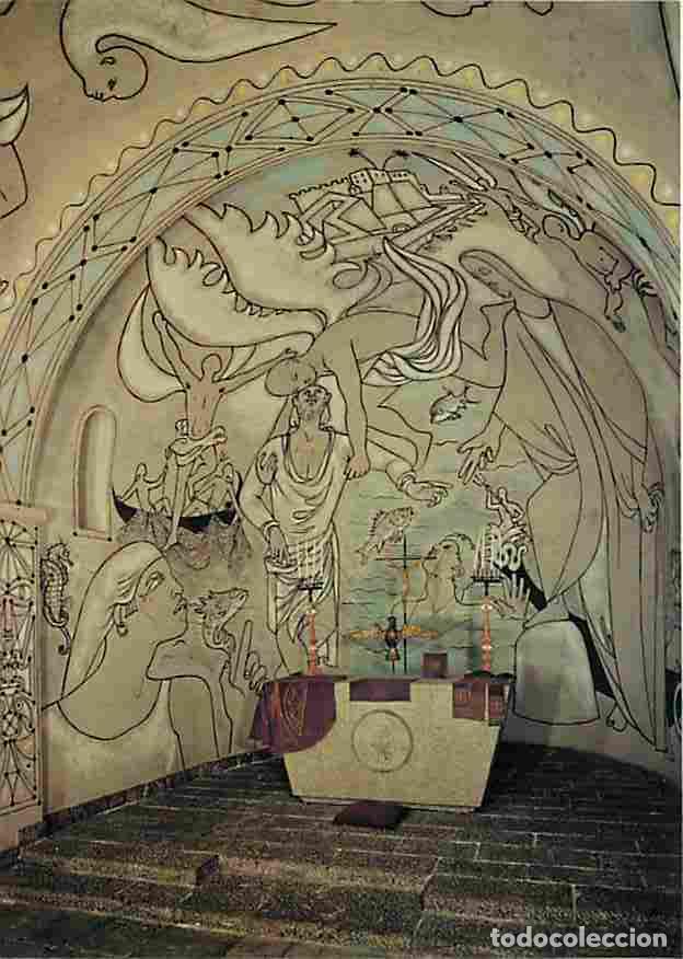 Cartoline: Art - Peinture Religieuse - Villefranche sur Mer - Chapelle Saint Pierre d&eacute;cor&eacute;e par Jean Cocteau -