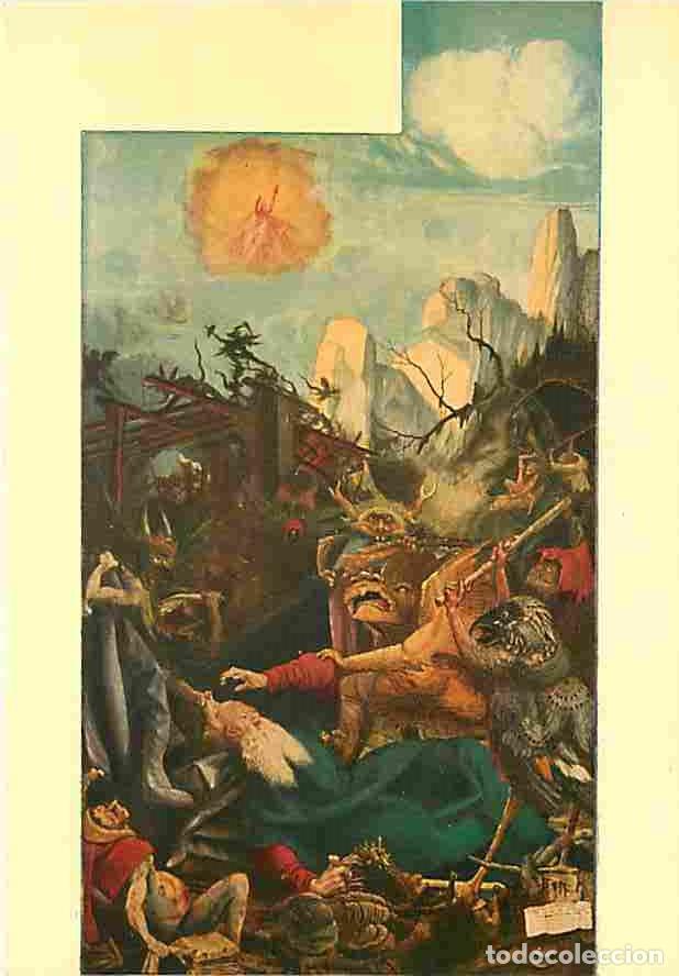 Cartoline: Art - Peinture Religieuse - Mathias Nithart Grunewald - R&eacute;table d'Issenheim - La Tentation de Saint