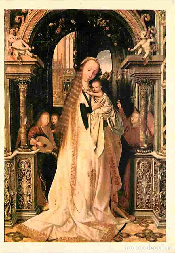 Cartoline: Art - Peinture Religieuse - Quentin Metsys - Vierge &agrave; l'Enfant - Carte de la Loterie Nationale - Les