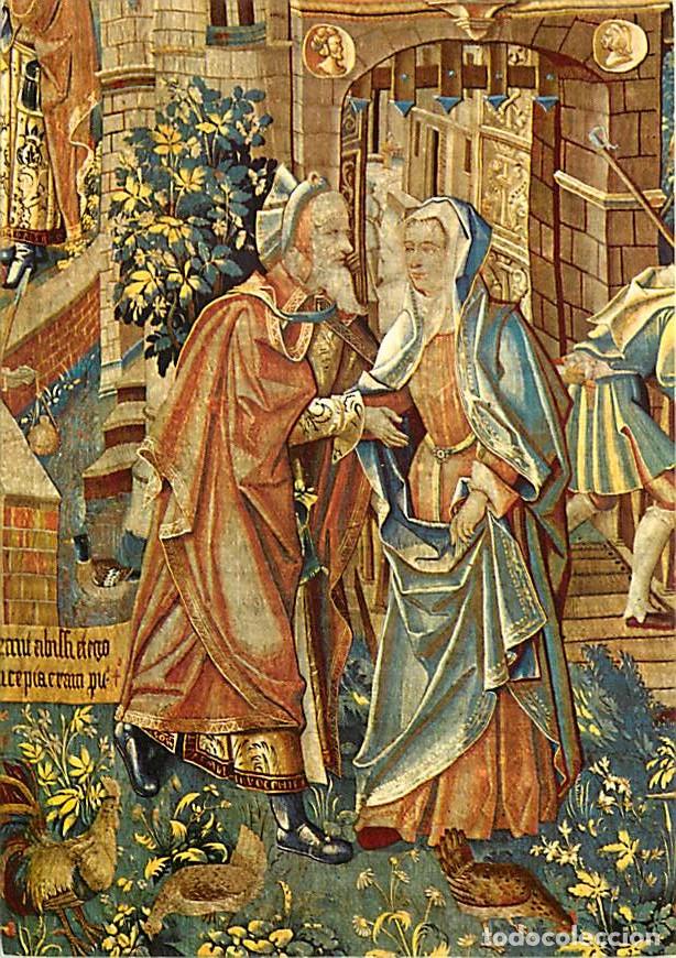 Cartoline: Art - Tapisserie Religieuse - Cath&eacute;drale de Reims - Tapisseries de la Vie de la Vierge - Mariage d'A