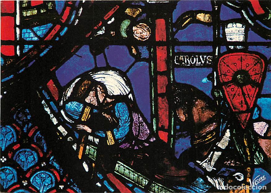 Postkarten: Art - Vitraux Religieux - Chartres - Cath&eacute;drale Notre-Dame - Les vitraux du XIII si&egrave;cle. D&eacute;ambulatoi
