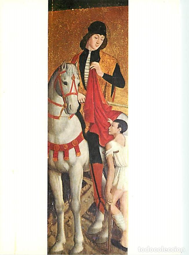 Postais: Art - Peinture Religieuse - Louis Br&eacute;a - Monast&egrave;re de Cimiez : Pieta - D&eacute;tail Saint Martin - Carte N