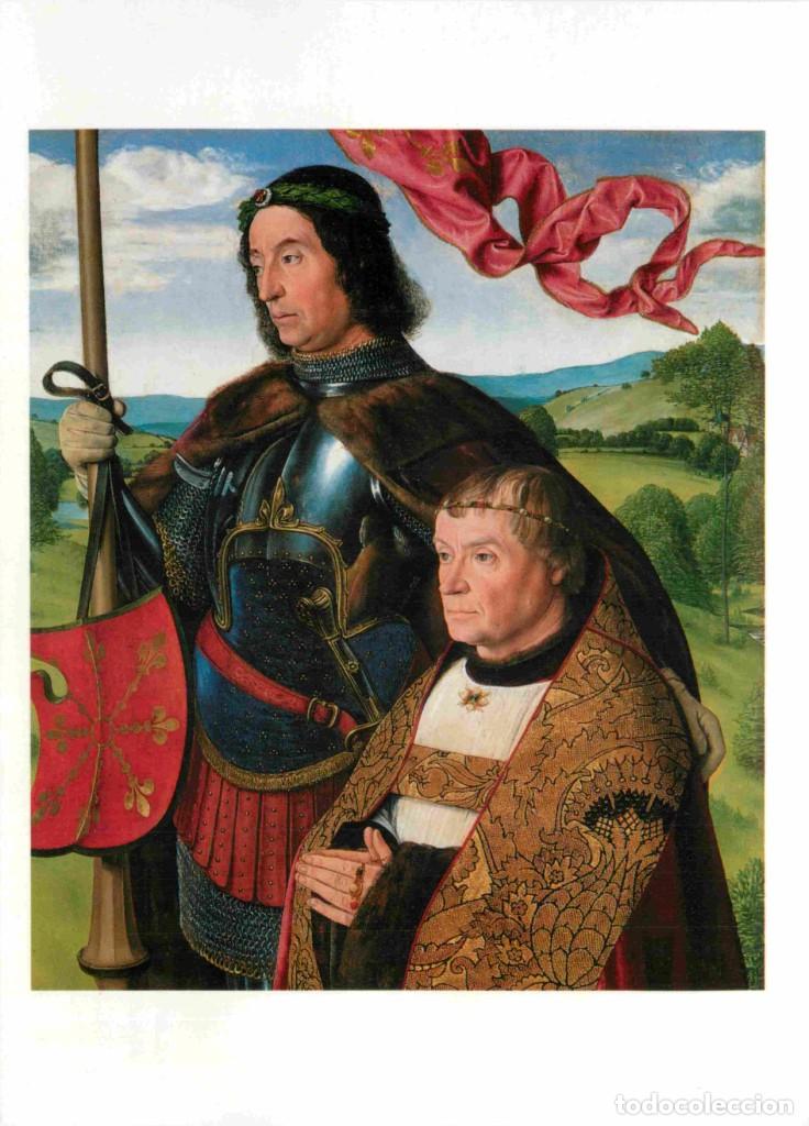 Postais: Art - Peinture Religieuse - Maitre de Moulins - Master of Moulins - Saint Maurice with a donor - CPM