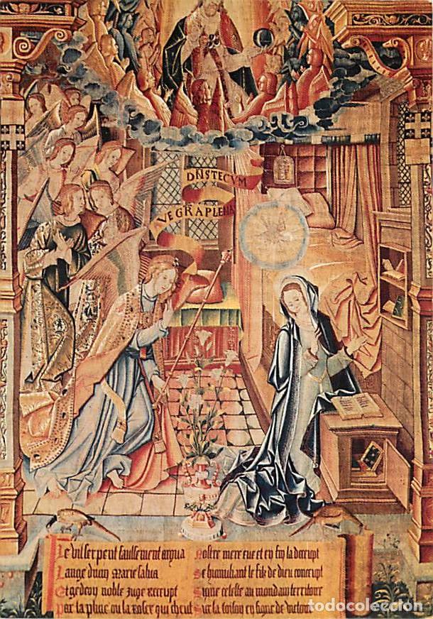 Postais: Art - Tapisserie Religieuse - Cath&eacute;drale de Reims - Tapisseries de la Vie de la Vierge - l'Annonciat