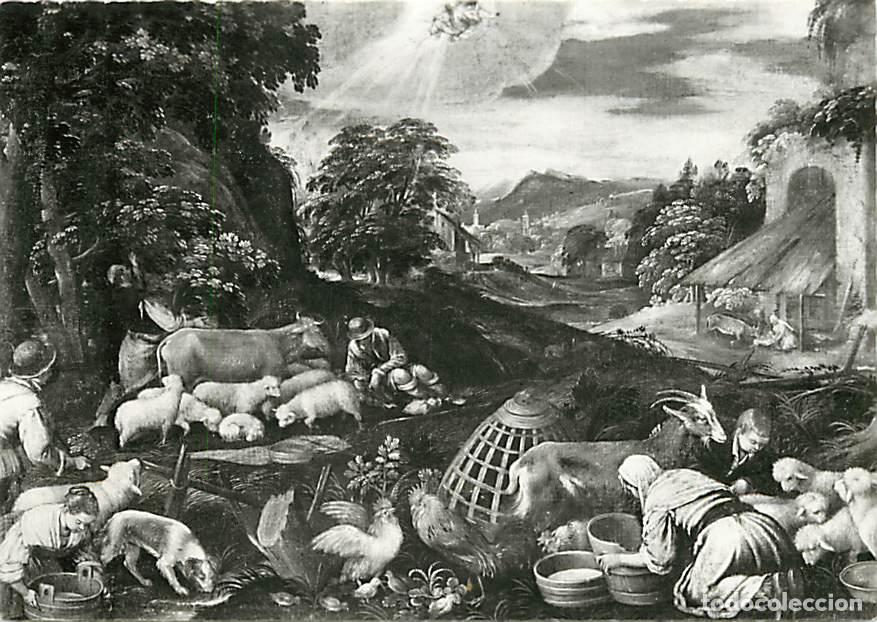 Postais: Art - Peinture Religieuse - Atelier de Jacopo Bassano - Ecole v&eacute;nitienne - L'annonce aux Bergers - C