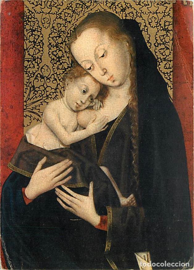Cartoline: Art - Peinture Religieuse - Ecole du Nord de la France - la vierge et l'enfant - Mus&eacute;e de Dijon - CP