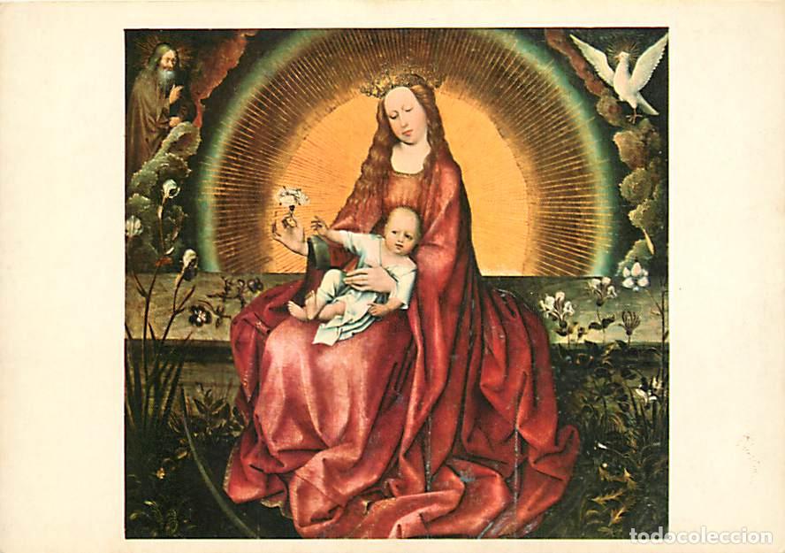 Cartoline: Art - Peinture Religieuse - Maitre de Flemalle - La Vierge et l'Enfant - Mus&eacute;e de Douai - CPM - Cart