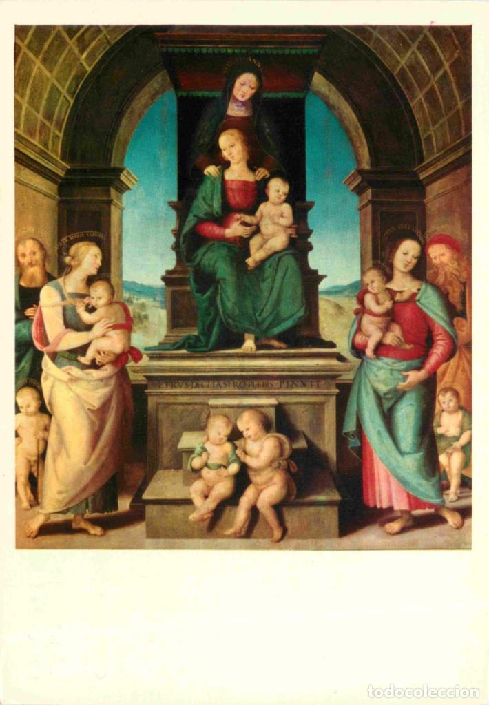 Postais: Art - Peinture Religieuse - Le Perugin - Famille de la Vierge - Mus&eacute;e de Marseille - Carte de la Lot