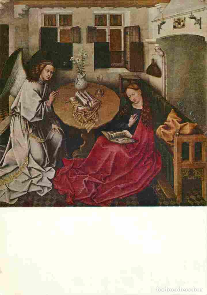 Cartes Postales: Art - Peinture Religieuse - Maitre de Flemalle - Meester van Flemalle - L'Annonciation - De Boodscha