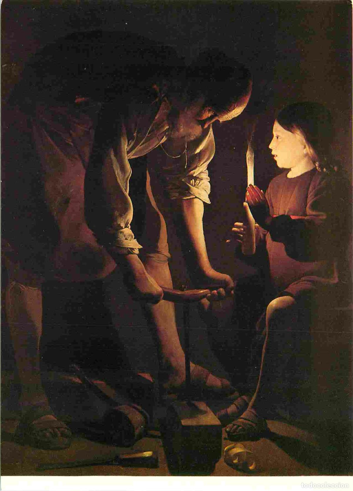 Cartoline: Art - Peinture Religieuse - Georges de La Tour - Saint Joseph charpentier - Mus&eacute;e du Louvre de Paris