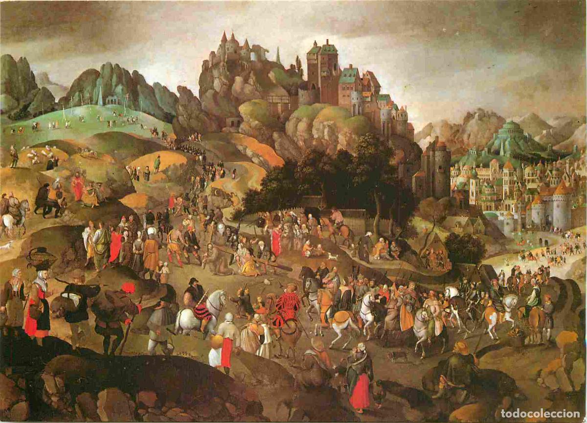 Cartoline: Art - Peinture Religieuse - Abel Grimmer - De Kruisdraging 1593 - Le Portement de Croix - Brugge-Gro