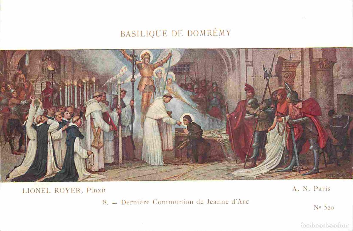 Postkarten: Art - Peinture Religieuse - Lionel Royer - Basilique de Domr&eacute;my - 8 - Derni&egrave;re Communion de Jeanne d