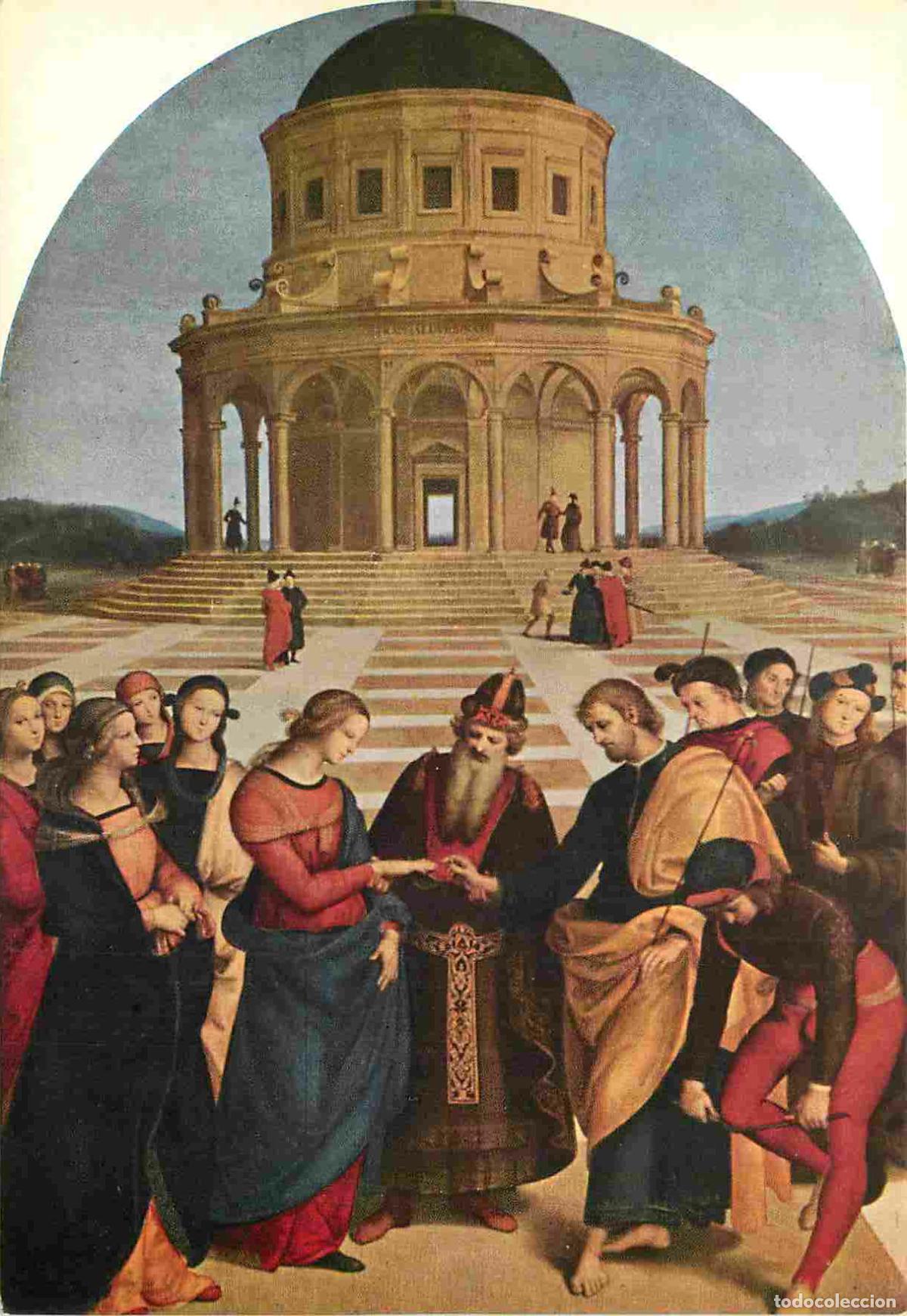 Postais: Art - Peinture Religieuse - Raffaello Sernesi - Lo sposalizio della Vergine - Pinacoteca di Brera Mi