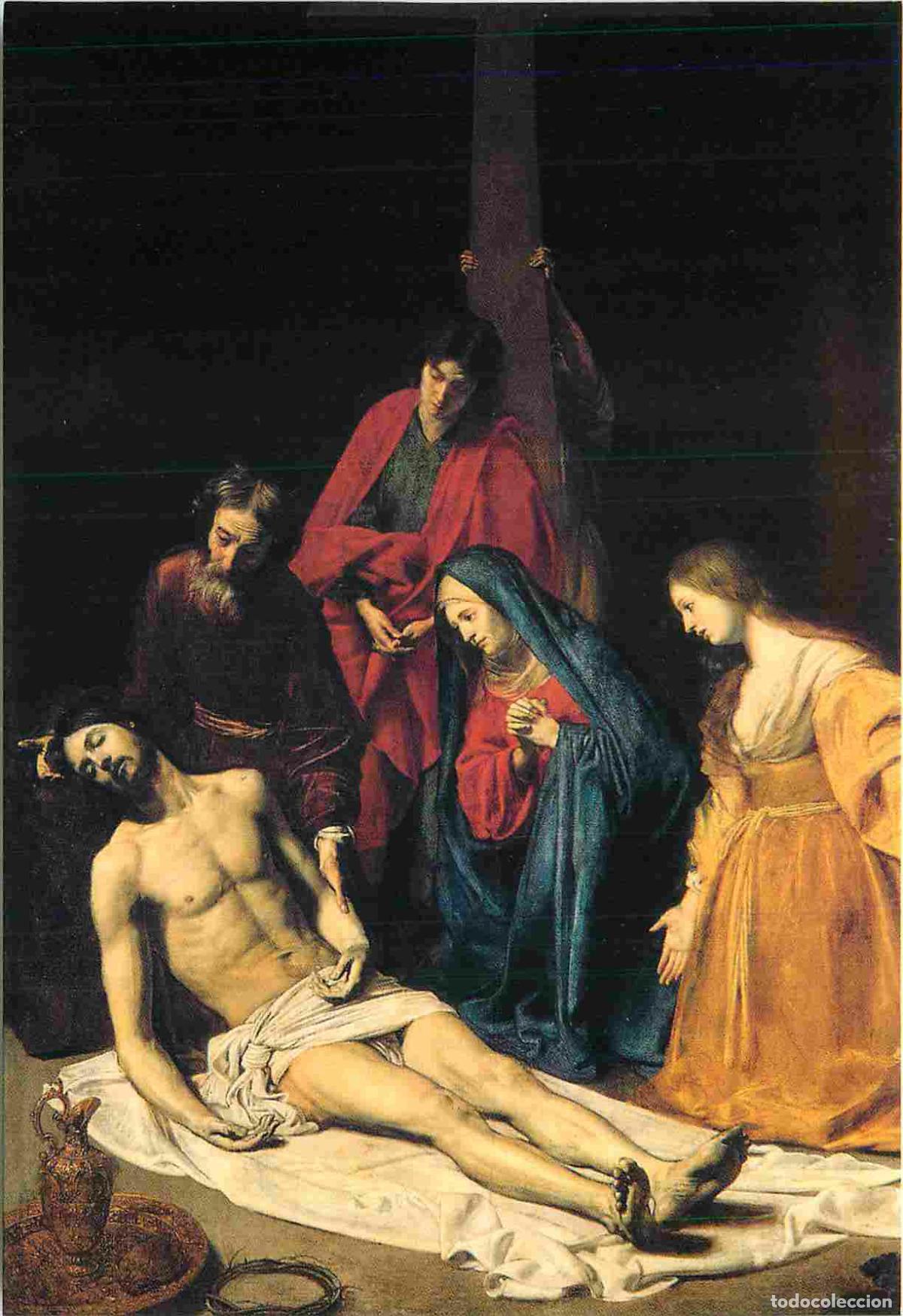 Postais: Art - Peinture Religieuse - Nicolas Tournier - Le Christ descendu de la Croix - Command&eacute; pour la cha