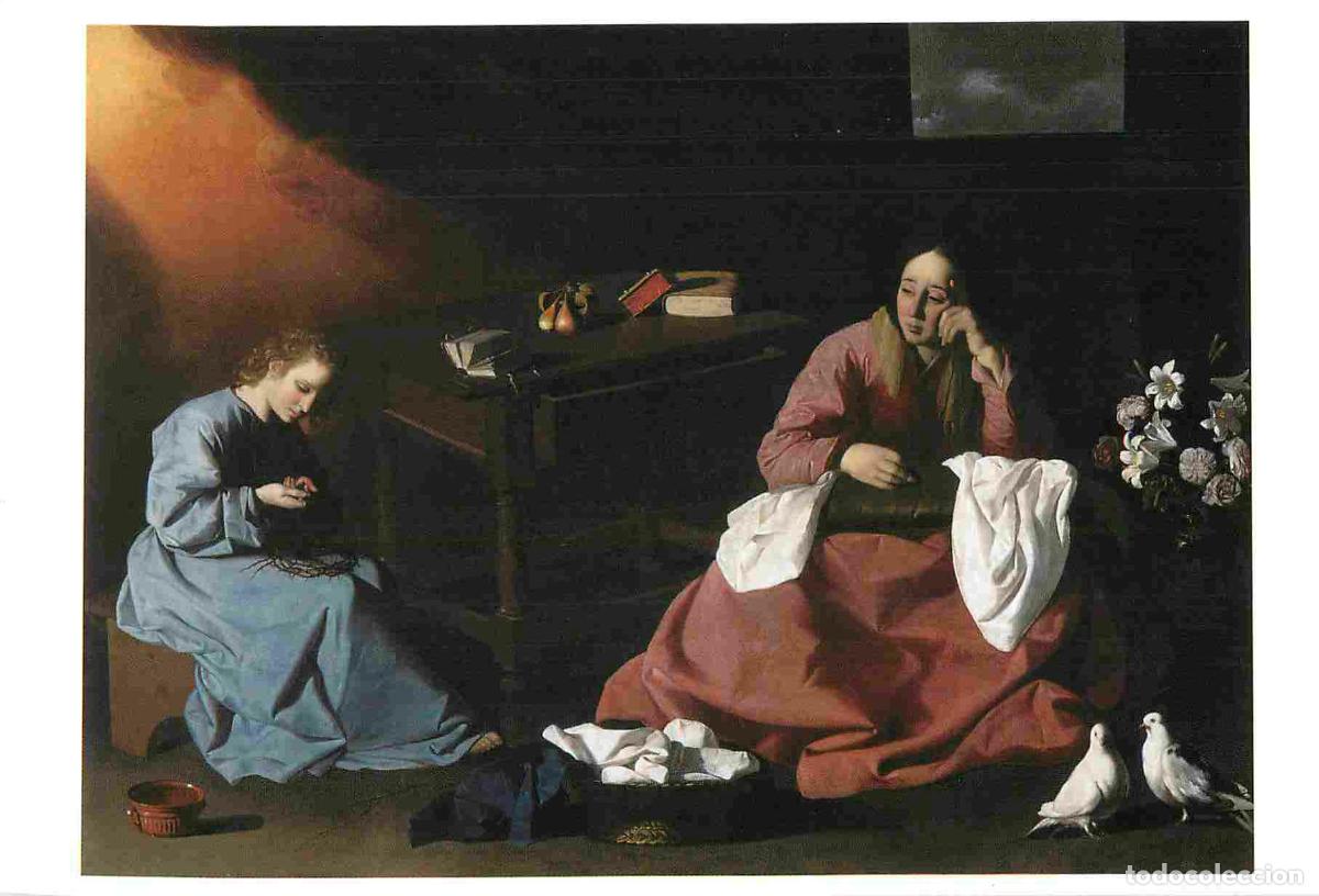 Postais: Art - Peinture Religieuse - Francisco de Zurbaran - L'Enfant J&eacute;sus se blessant avec la couronne d'&eacute;p