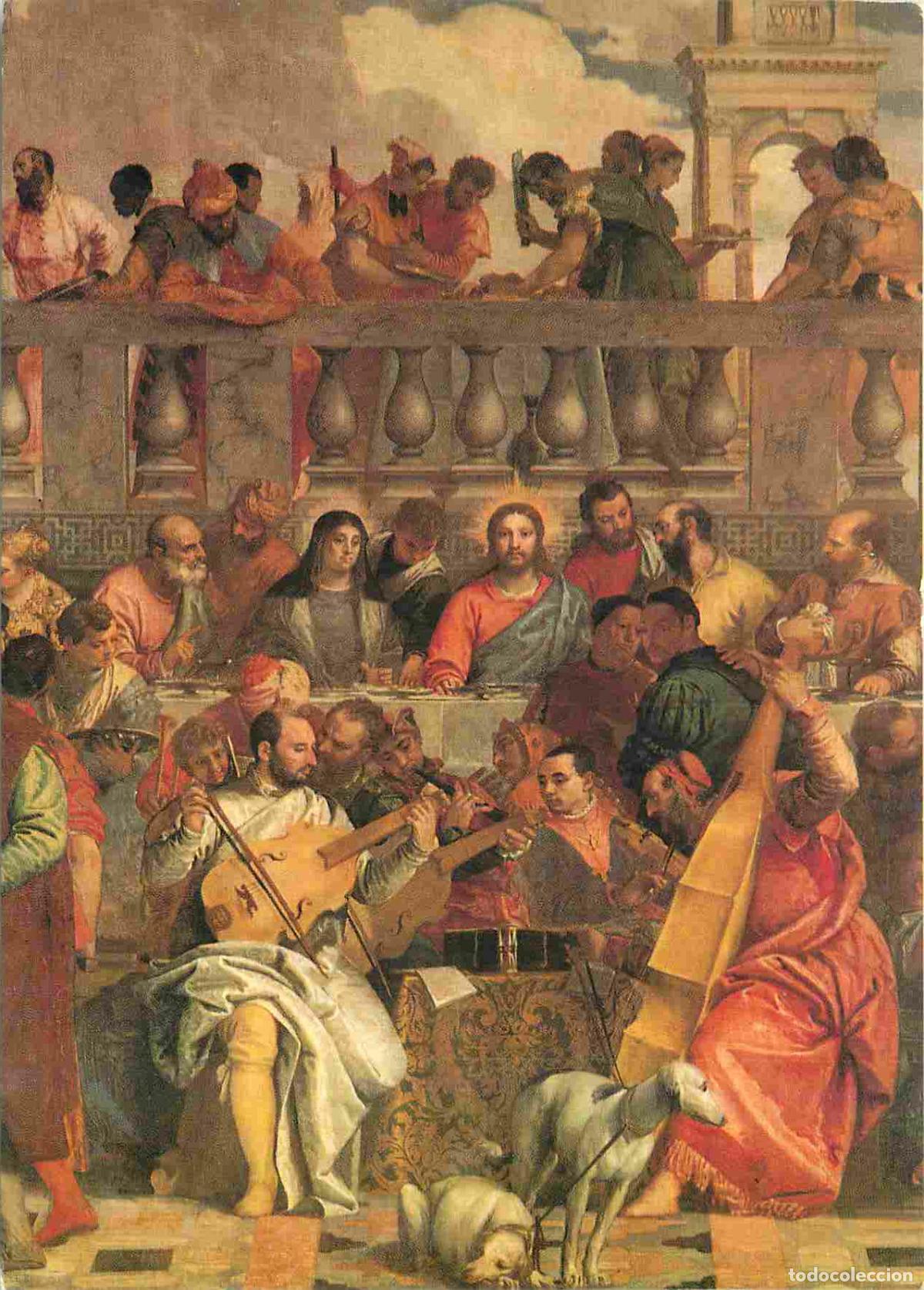Postais: Art - Peinture Religieuse - V&eacute;ron&egrave;se - Les Noces de Cana - d&eacute;tail - Mus&eacute;e du Louvre de Paris - CPM -