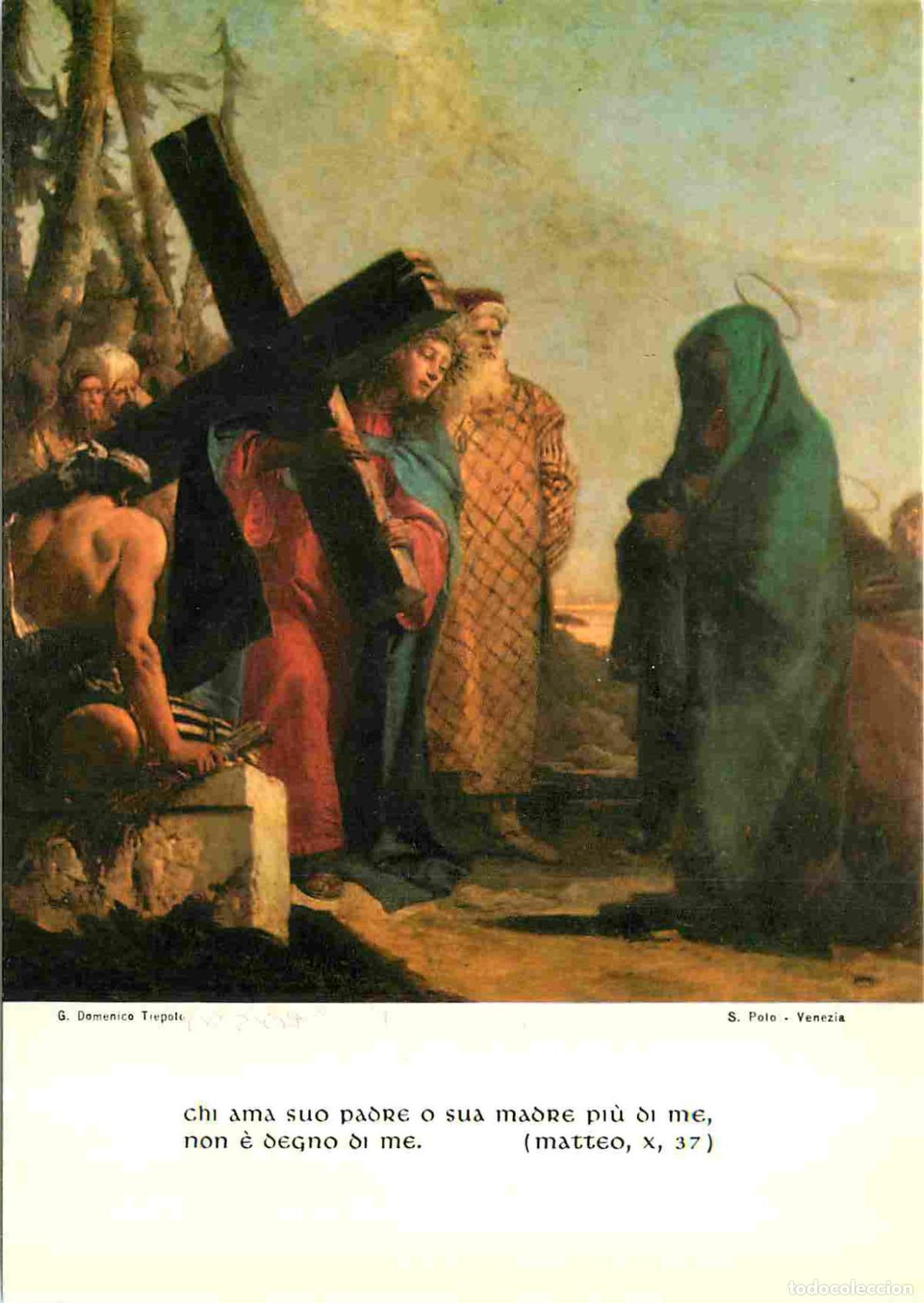Postais: Art - Peinture Religieuse - Gian Domenico Tiepolo - Via Crucis 1747 - Stazione IV - Ges&ugrave; incontra su