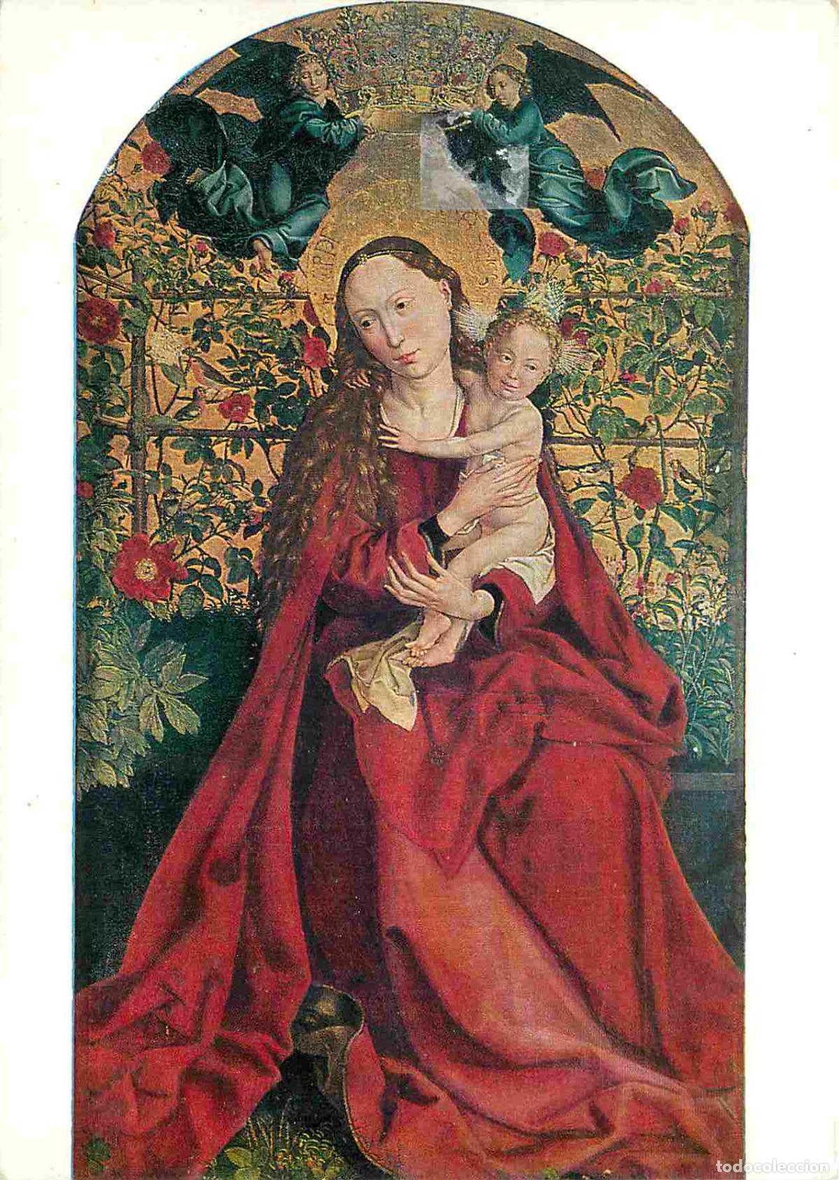 Postais: Art - Peinture Religieuse - Martin Schongauer - La Vierge au buisson de roses - Coll&eacute;giale St-Martin