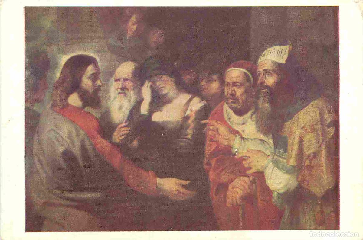 Postais: Art - Peinture Religieuse - Le Christ et la Femme adult&egrave;re - CPM - Voir Scans Recto-Verso