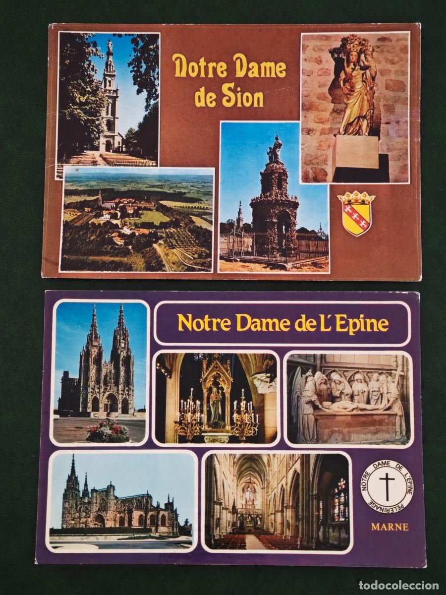 Postales: 2 Postales religiosas de Francia - Foto 1