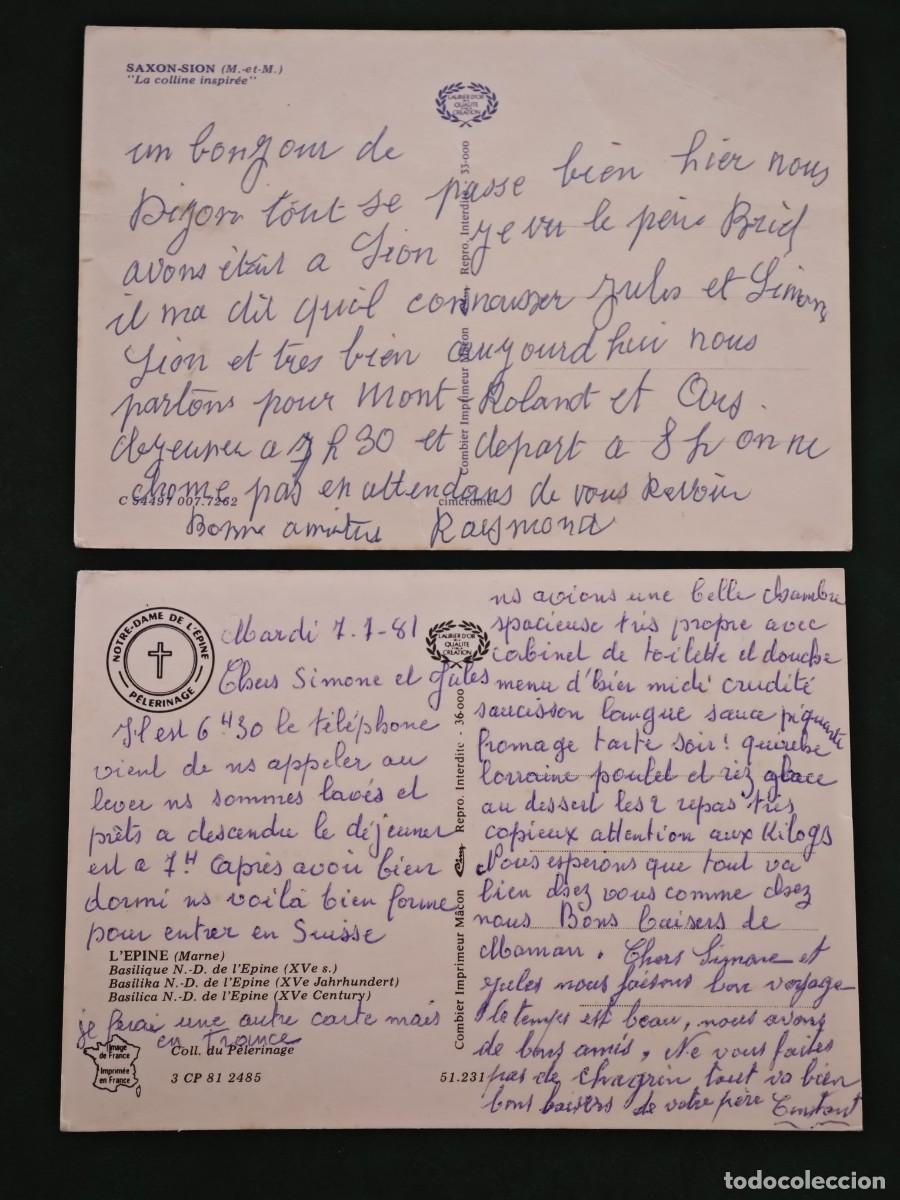 Postales: 2 Postales religiosas de Francia - Foto 2