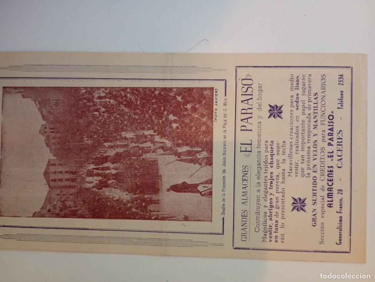 Postales: Programa Semana Santa de C&aacute;ceres - 1953 - Foto 3
