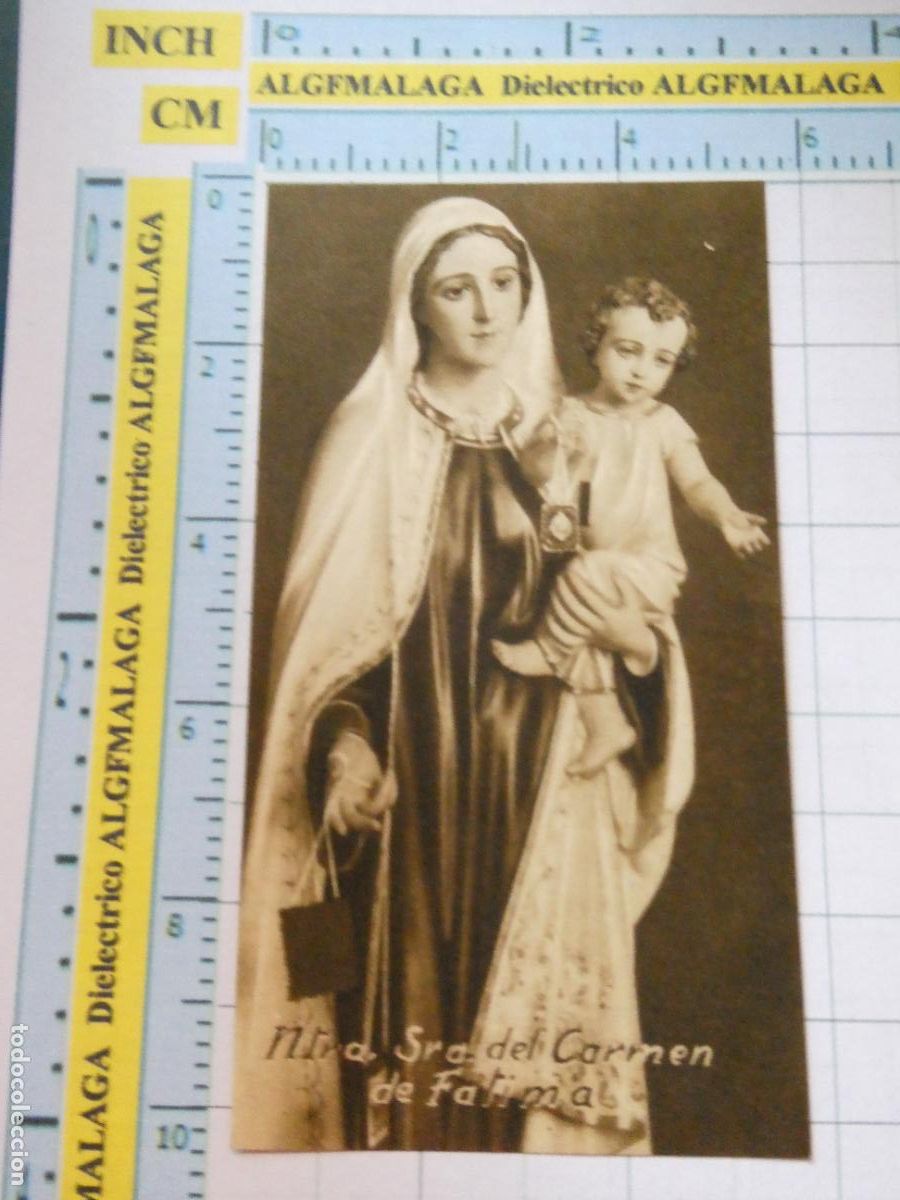 Cartoline: RECORDATORIO RELIGIOSO SEMANA SANTA. NUESTRA SE&Ntilde;ORA DEL CARMEN DE F&Aacute;TIMA 99