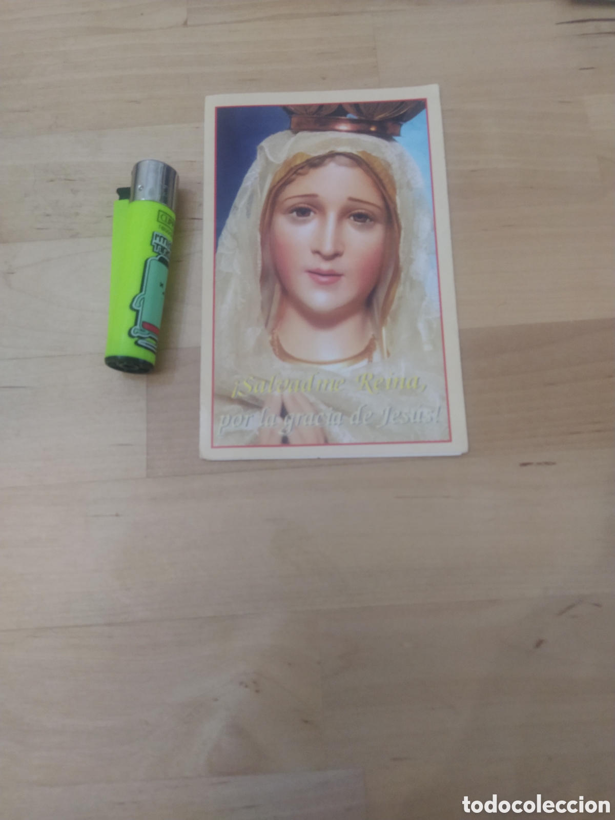 Postales: ESTAMPA TR&Iacute;PTICO VIRGEN DE F&Aacute;TIMA - Foto 1