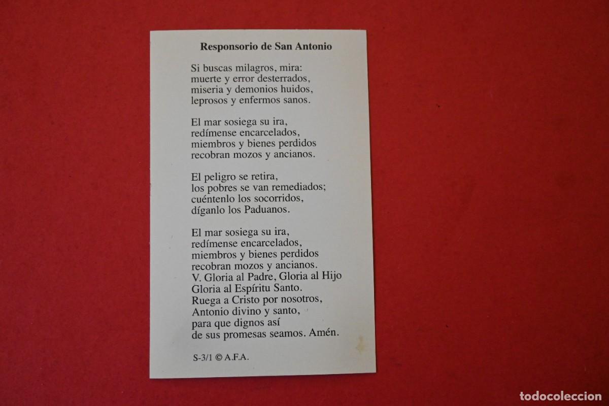 Postales: RESPONSORIO DE SAN ANTONIO - Foto 2