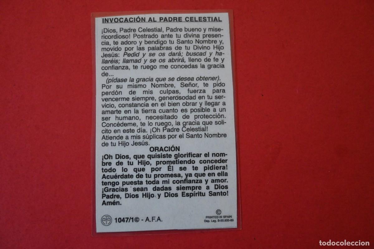 Postales: INVOCACION AL PADRE CELESTIAL PLASTIFICADA - Foto 2