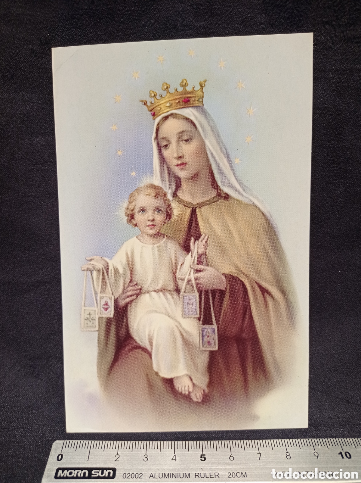 Postales: ANTIGUA POSTAL ITALIANA VIRGEN DEL CARMEN. FRATELLI BONELLA ALBA 27-C. SIN CIRCULAR