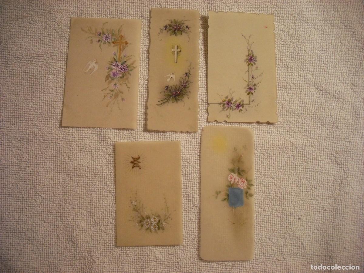 Cartoline: LOTE DE 5 ESTAMPAS RELIGIOSAS PLASTIFICADAS