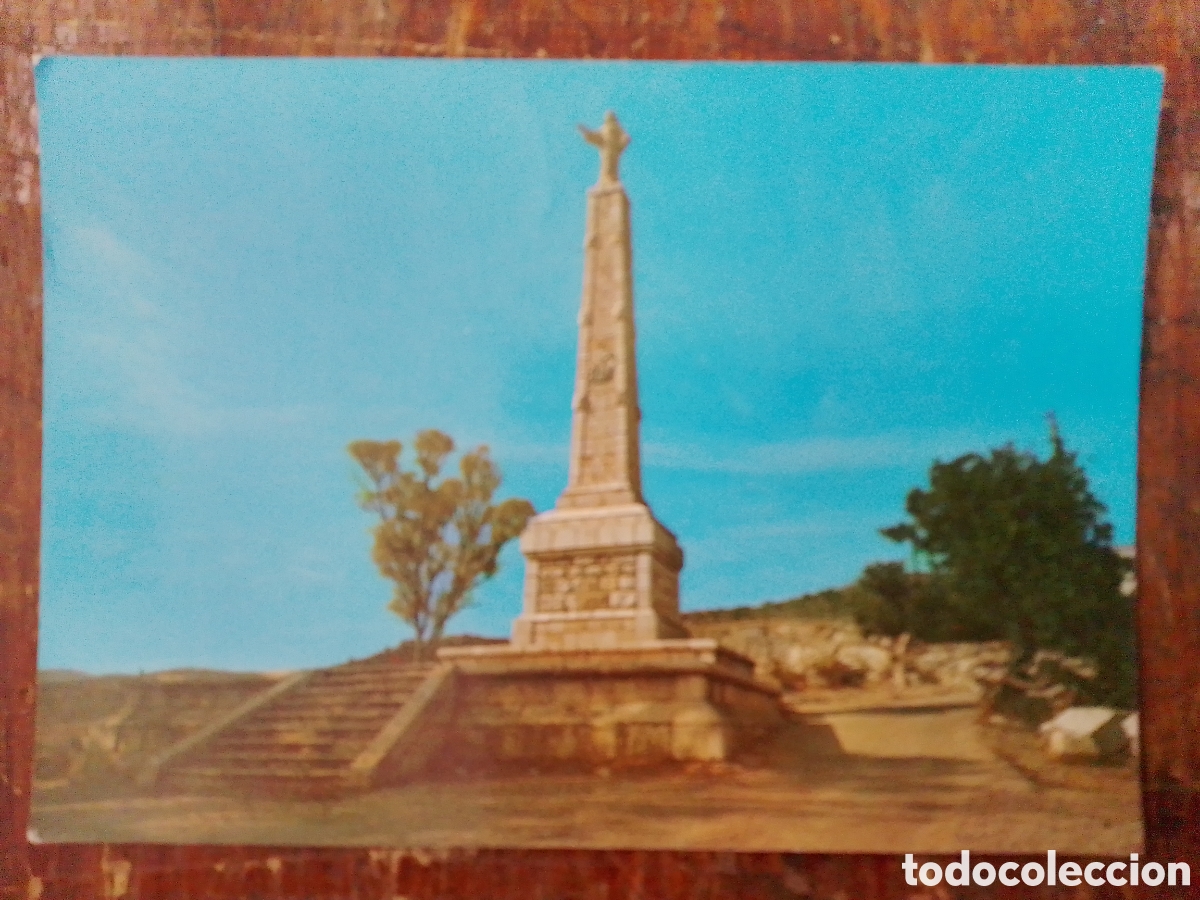 Postales: POSTAL DEL MONUMENTO DEL SAGRADO CORAZON. GANDIA, VALENCIA. APOSTOLADO DE LA ORACION.