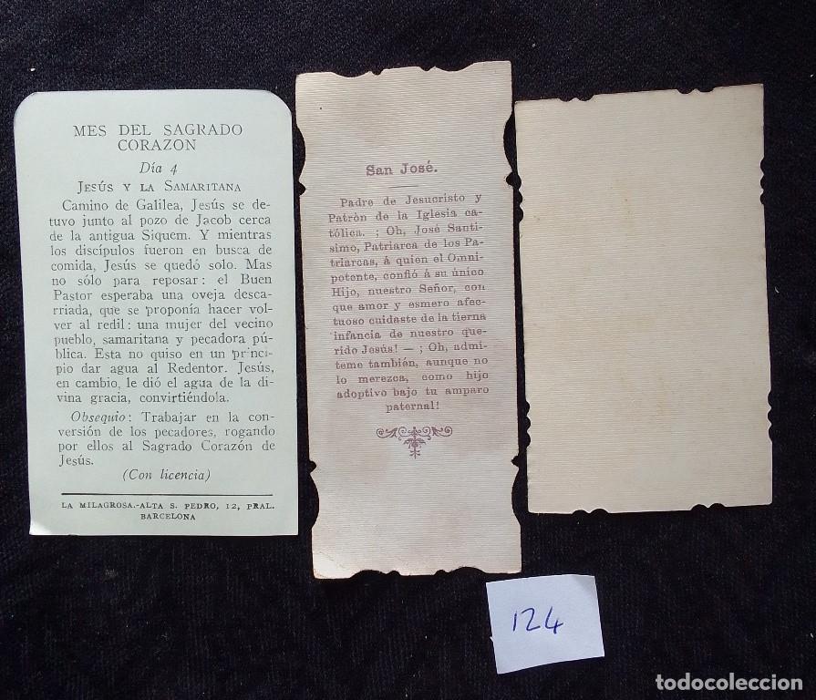 Postales: Lote 3 estampas religiosas - Foto 2