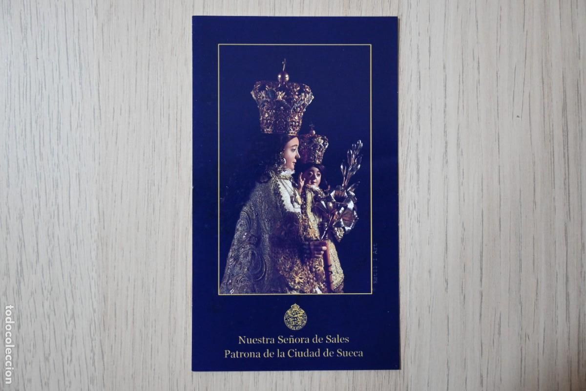 Postales: NUESTRA SE&Ntilde;ORA DE SALES PATRONA DE LA CIUDAD DE SUECA FONDO AZUL - FOTOS ESTIL I ART