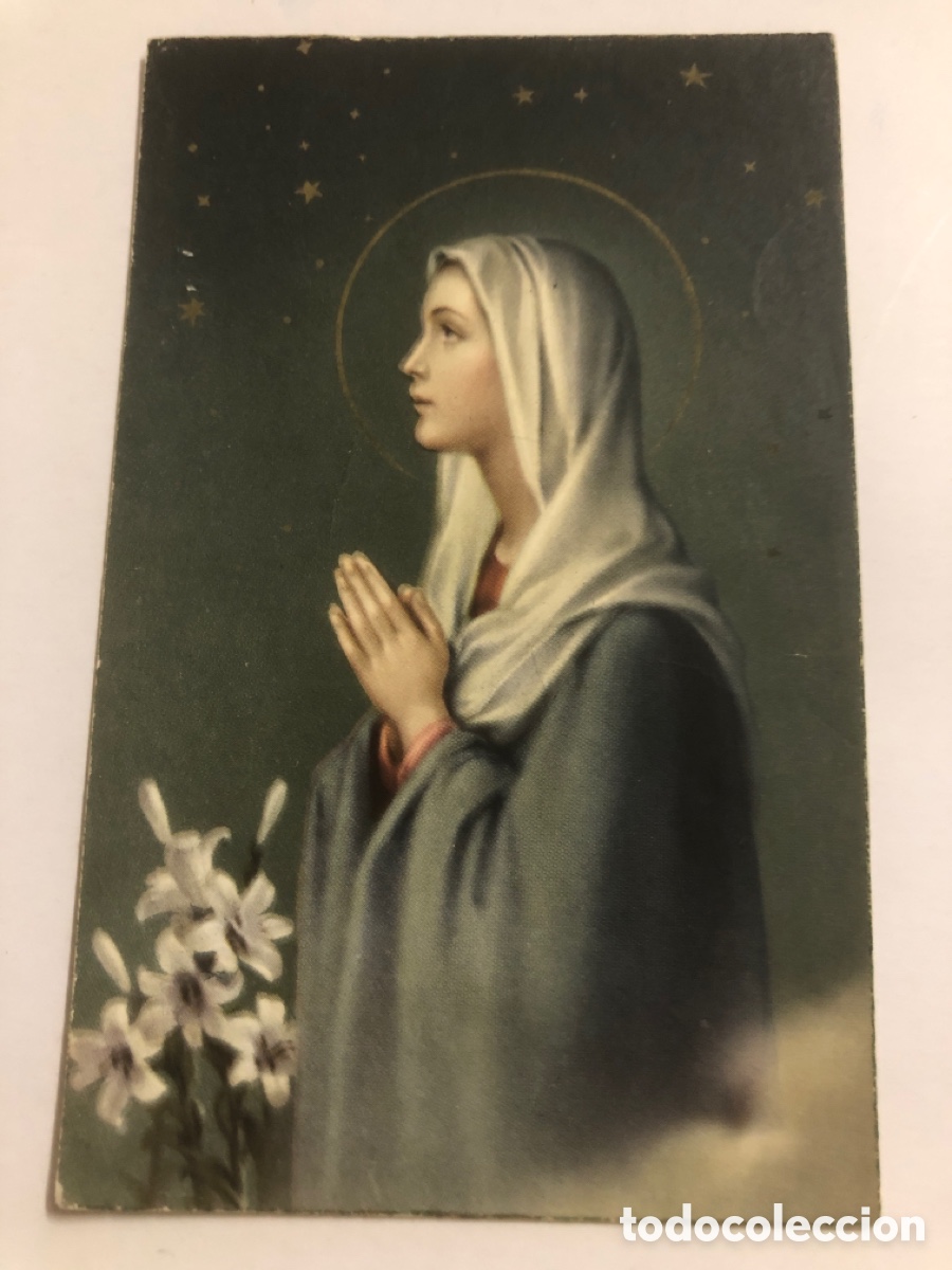 Postkarten: Estampa religiosa virgen